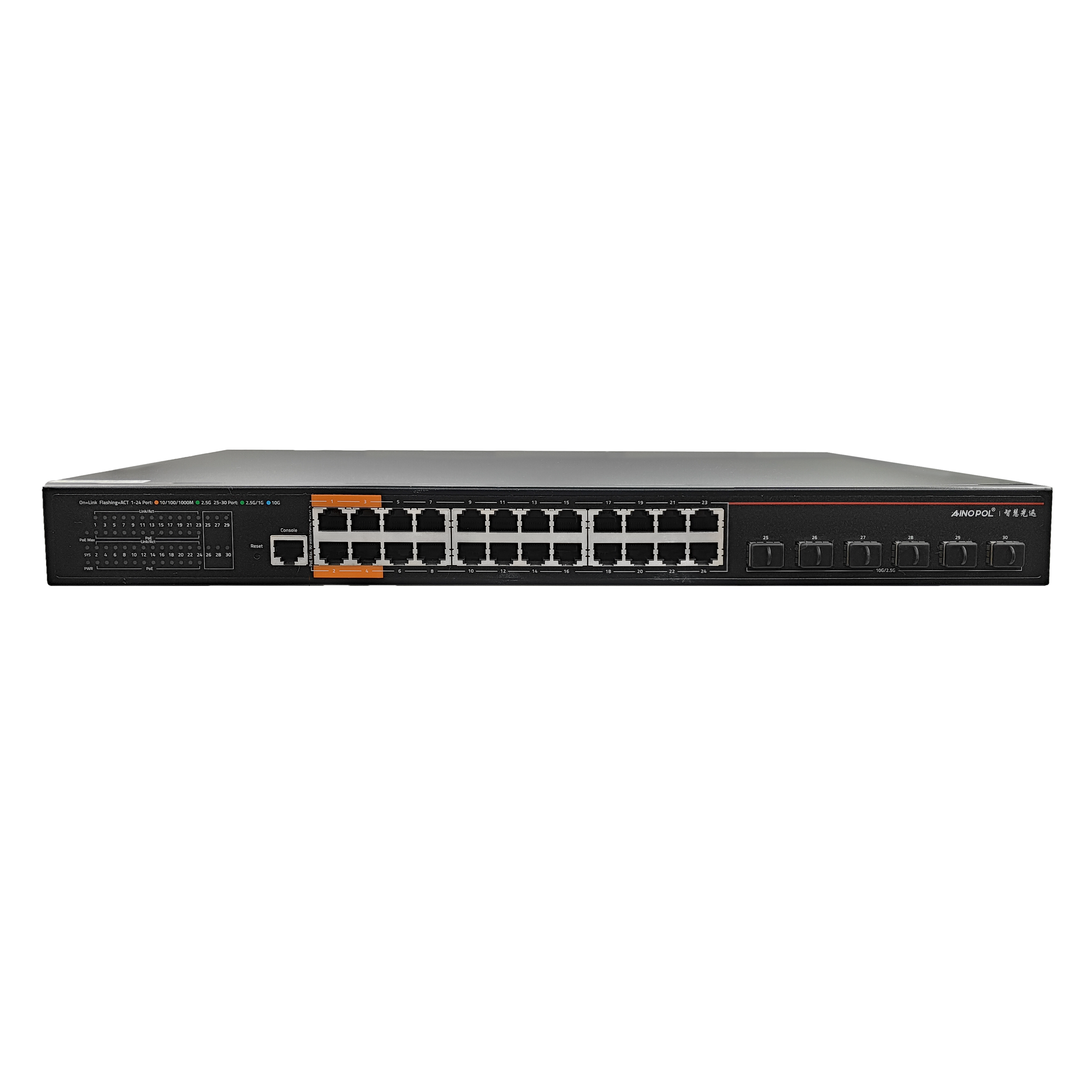 ZH-CS5530TGX-PWR-SI 24口 2.5G POE MDU交换机